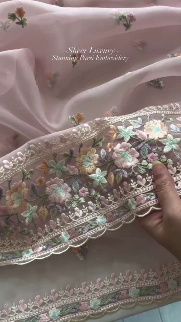Sheer Luxury: The Beauty of Stunning Parsi Embroidery - Image 4