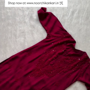 Handcrafted Rayon Muqaish Dyed Chikankari Kurtis – A Fusion of Traditional Craft and Contemporary Style