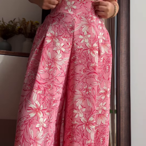 Elegant Floral Fusion – Pink, Blue, White & Green Charm