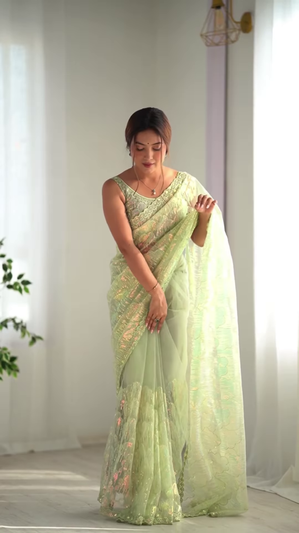 Graceful in Green – Ethereal Elegance Redefined - Image 2