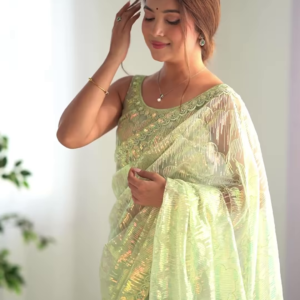 Graceful in Green – Ethereal Elegance Redefined