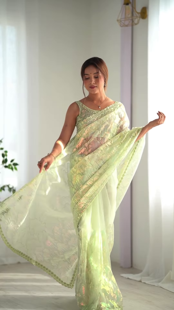 Graceful in Green – Ethereal Elegance Redefined - Image 3