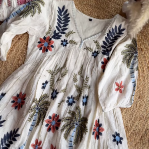 ✨ Boho Chic Embroidered Cotton Dresses – Timeless Elegance ✨