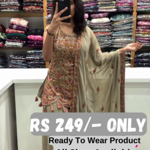 ✨ Elegant Embroidered Suit with Dupatta – A Graceful Ethnic Statement! ✨